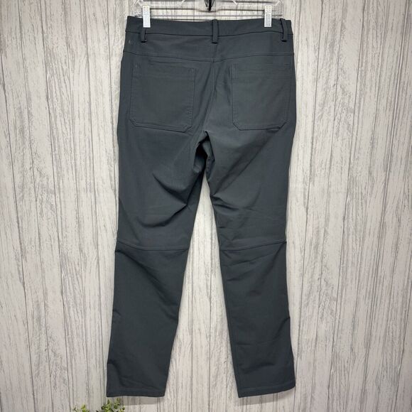 Mens Size 30 Lululemon Warpstreme Pants Grey EUC - Picture 3 of 6